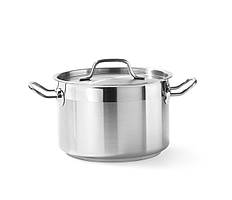 Каструля 4 л нержавіюча середня з кришкою Ø 200(Н)130 мм Hendi 831205