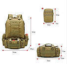 Тактичний похідний рюкзак Solve на 56 л D3-GGL-411 світлий піксель, фото 3