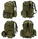 Тактичний похідний рюкзак Solve на 56 л D3-GGL-411 світлий піксель, фото 6