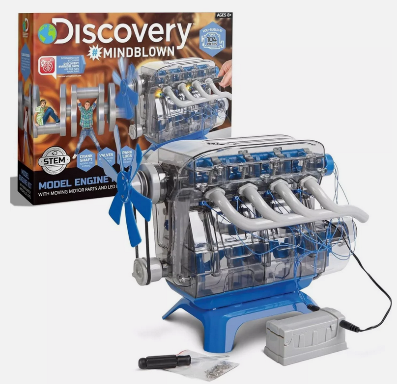 Створення інженерних експериментів Мотор DISCOVERY MINDBLOWN Model Engine STEM, фото 1