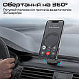 Автотримач для телефона магнітний Promate MagHoop-Lite Black (maghoop-lite.black), фото 5
