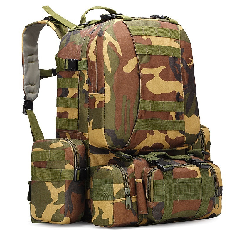 Тактичний похідний рюкзак Solve на 56 л D3-GGL-403 Woodland PeremogaUA