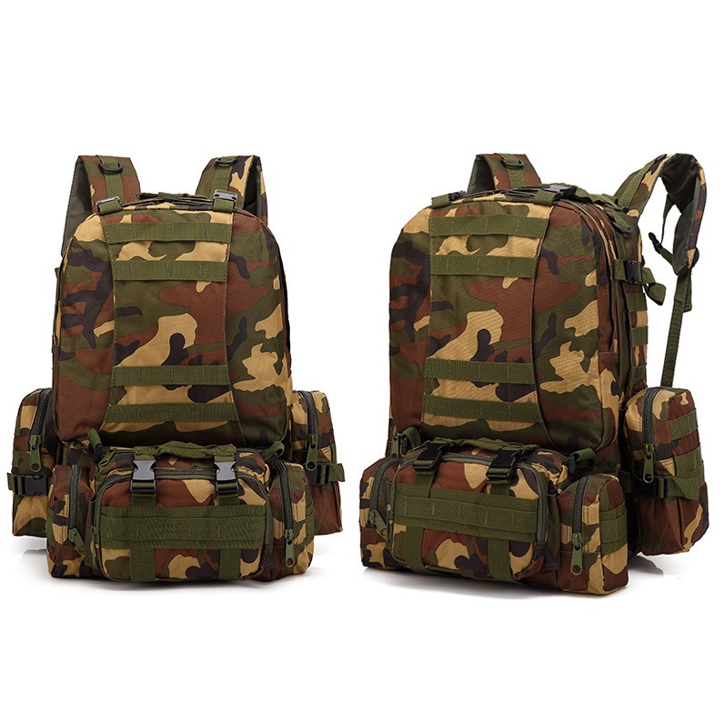 Тактичний похідний рюкзак Woodland Solve на 56 л D3-GGL-403 PeremogaUA