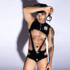 Чоловічий еротичний костюм поліцейського JSY «Відважний Луї» One Size, боді, кепка, кайданки, фото 7