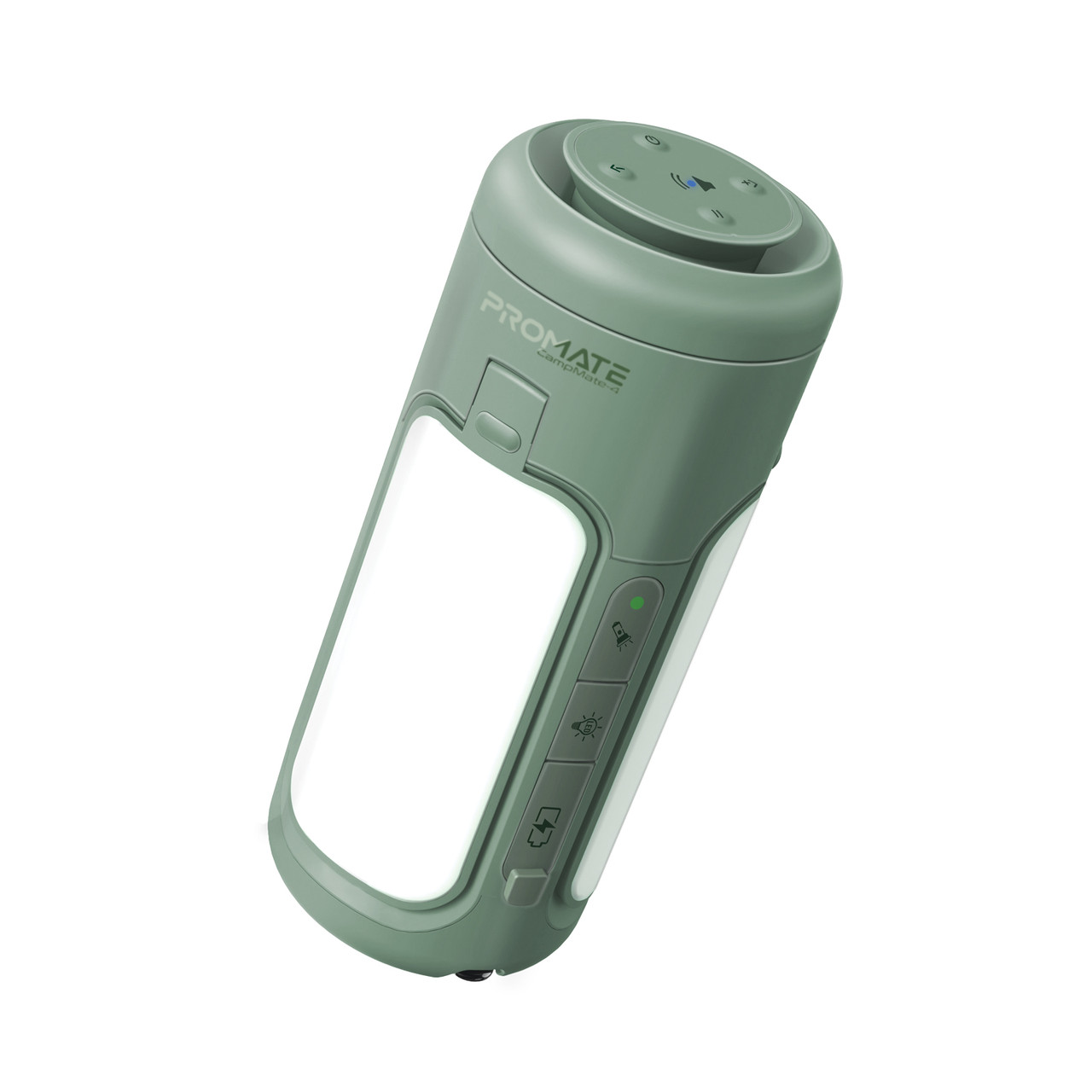 Ліхтар акумуляторний Promate Campmate-4 з Bluetooth колонкою та вбудованим повербанком на 6000 mAh Green (campmate-4)