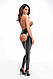 Легінси Noir Handmade F304 Taboo wetlook leggings with open crotch and bum - XL  18+, фото 3
