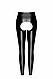 Легінси Noir Handmade F304 Taboo wetlook leggings with open crotch and bum - XL  18+, фото 6