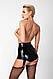 Шортики Noir Handmade F325 Glam suspender wetlook and vinyl shorts - XL  18+, фото 4