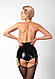 Шортики Noir Handmade F325 Glam suspender wetlook and vinyl shorts - XL  18+, фото 6
