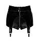 Шортики Noir Handmade F325 Glam suspender wetlook and vinyl shorts - XL  18+, фото 7