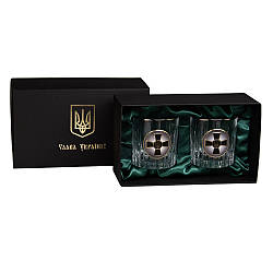 Набір келихів для віскі ЗСУ Boss Crystal, 2 келиха