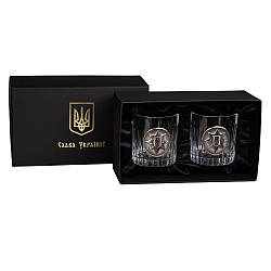 Набір келихів для віскі Нацполіція України Boss Crystal, 2 келиха
