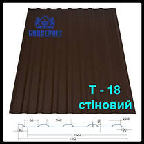 Профнастил Т-18 (кровильний) 0,5 мм Arvedi / МАТ RAL, фото 4