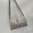 Шкіряна сумка з прямим клапаном Moderna С101-КТ-399 Сіра, фото 3