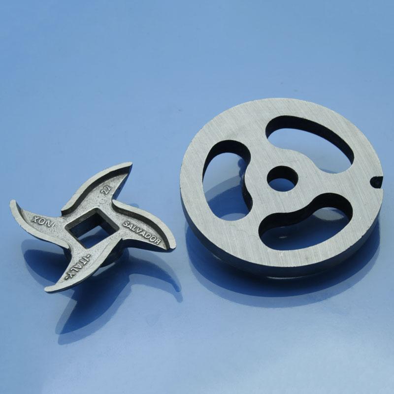 Ніж м'ясорубки Gastromix MG-22B та ковбасна решітка, фото 1