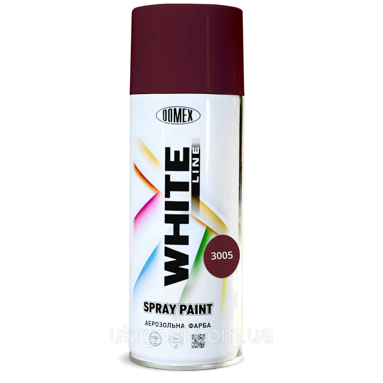 Аерозольна фарба в балончиках Domex White Line RAL3005 Темно-вишневий 400 мл