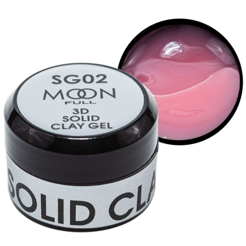 Гель-пластилін Moon Full 3D Solid Clay Gel SG02 5 мл, ніжно-рожевий