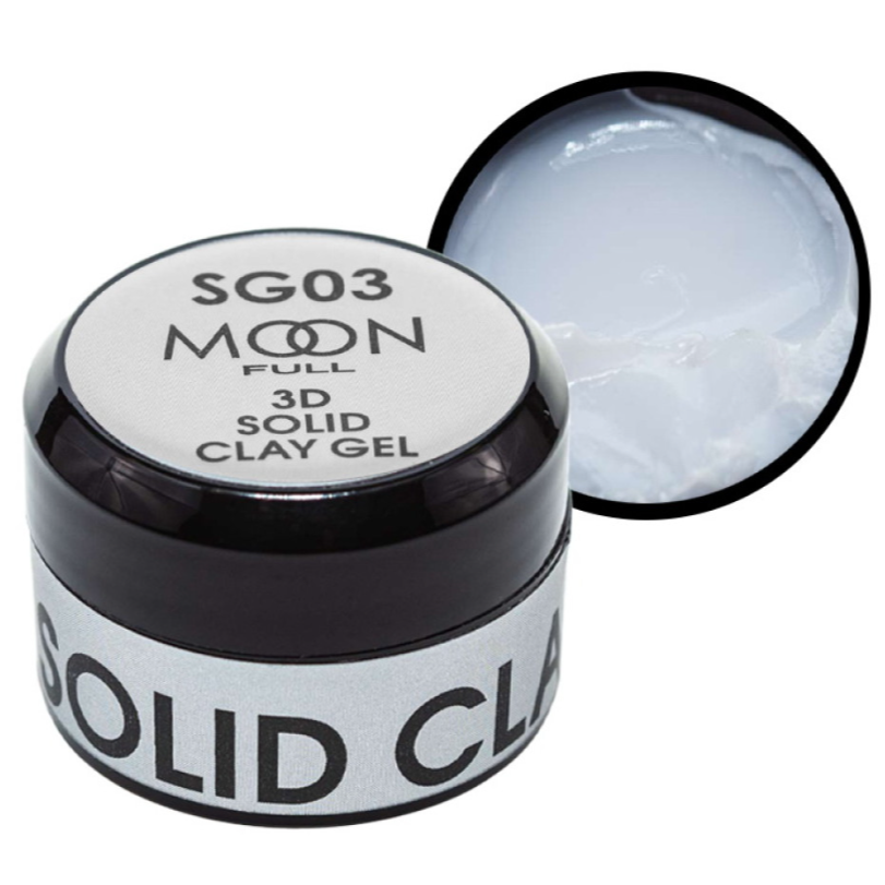 Гель-пластилін Moon Full 3D Solid Clay Gel SG03 5 мл, молочний