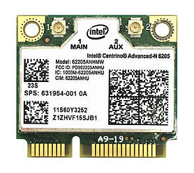 Модуль Wi-Fi Intel Centrino Advanced N 6205 (62205ANHMW) (Lenovo, Asus, HP)