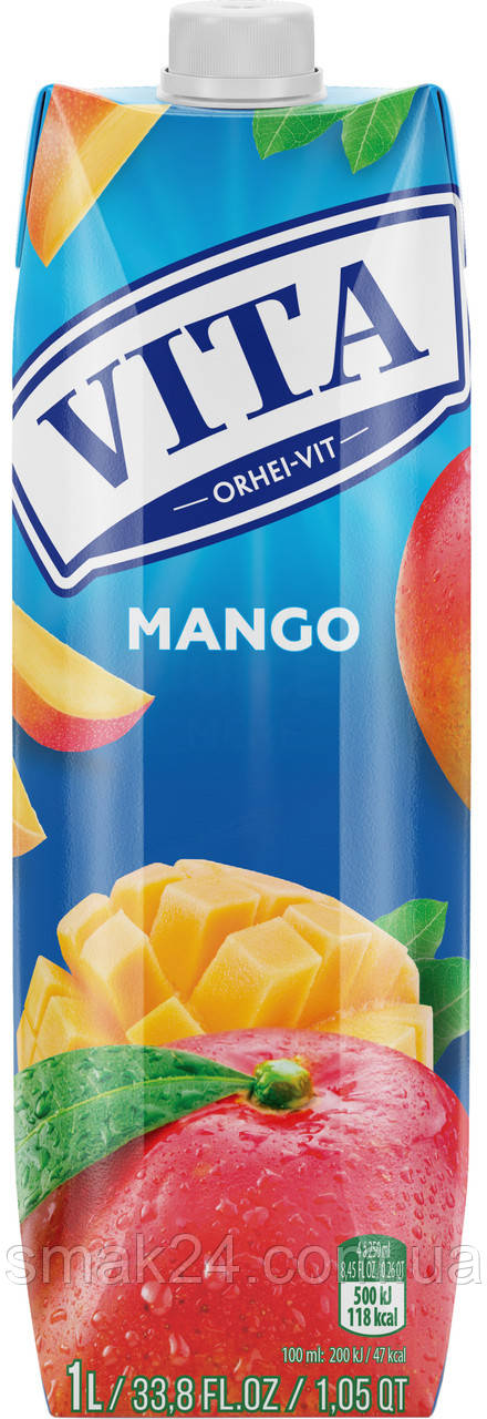 Нектар із манго з м'якоттю Vita Orhei-Vit Mango 1л Молдова