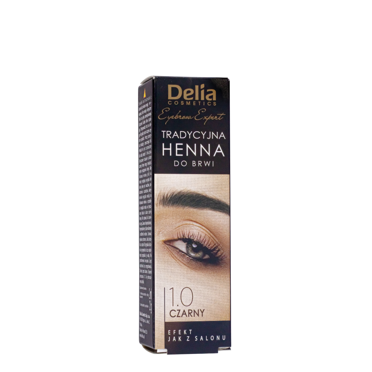 Фарба для брів на основі хни Delia Cosmetics Henna 2 г Чорна, фото 1