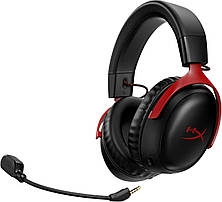 Навушники з мікрофоном HyperX Cloud III Wireless Black/Red (77Z46AA), фото 4