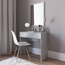 Туалетний столик з видвижною шухлядою D-3 Бетон