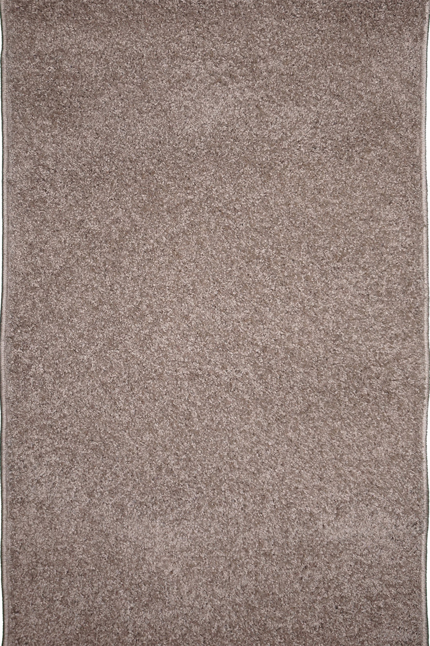 Коричнева килимова доріжка з високим ворсом SHAGGY BRAVO 1 Brown/Brown ширина 80 см