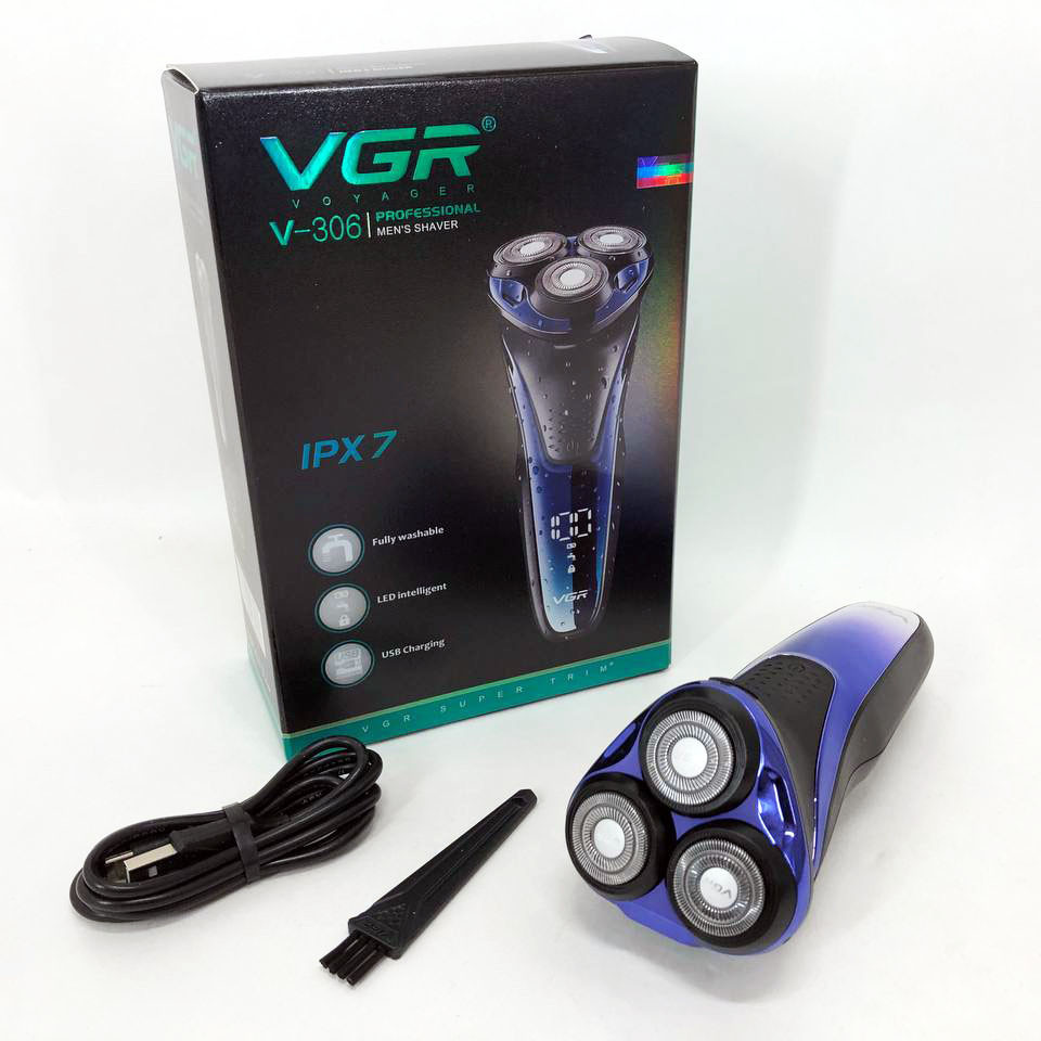 Електробритва VGR V-306 Вологостійка Акумуляторна