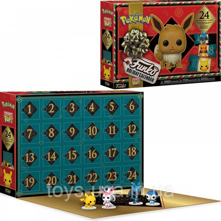 Ігровий набір адвент-календар Франко поп Покемон 2023 Funko Pop Advent Calendar Pokemon