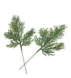 Штучна гілка туї (1 шт.). Висота — 25 см. Колір зелений, фото 2