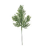 Штучна гілка туї (1 шт.). Висота — 25 см. Колір зелений, фото 3