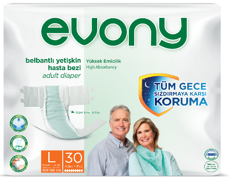 Підгузки для дорослих Evony 3 Large 30 шт 9 крапель