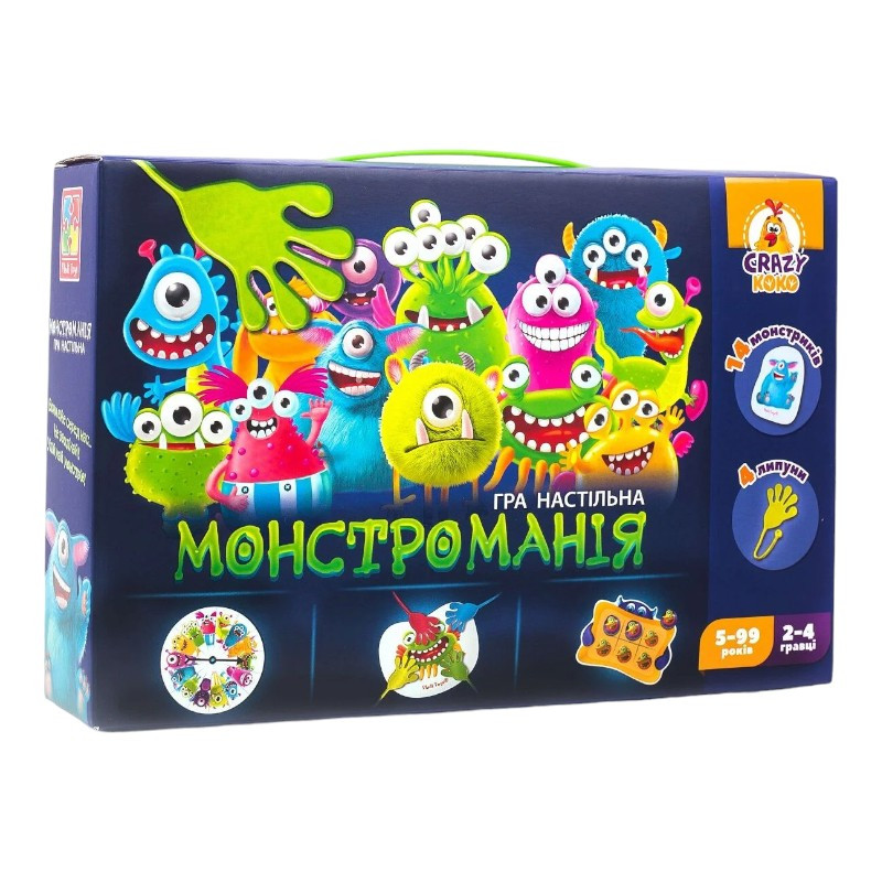 Гра настільна "Монстроманія" Vladi Toys (українською мовою, з липучками) VT8044-23