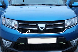 Накладка на решетку Dacia Sandero 2012-2016 (TAN24)