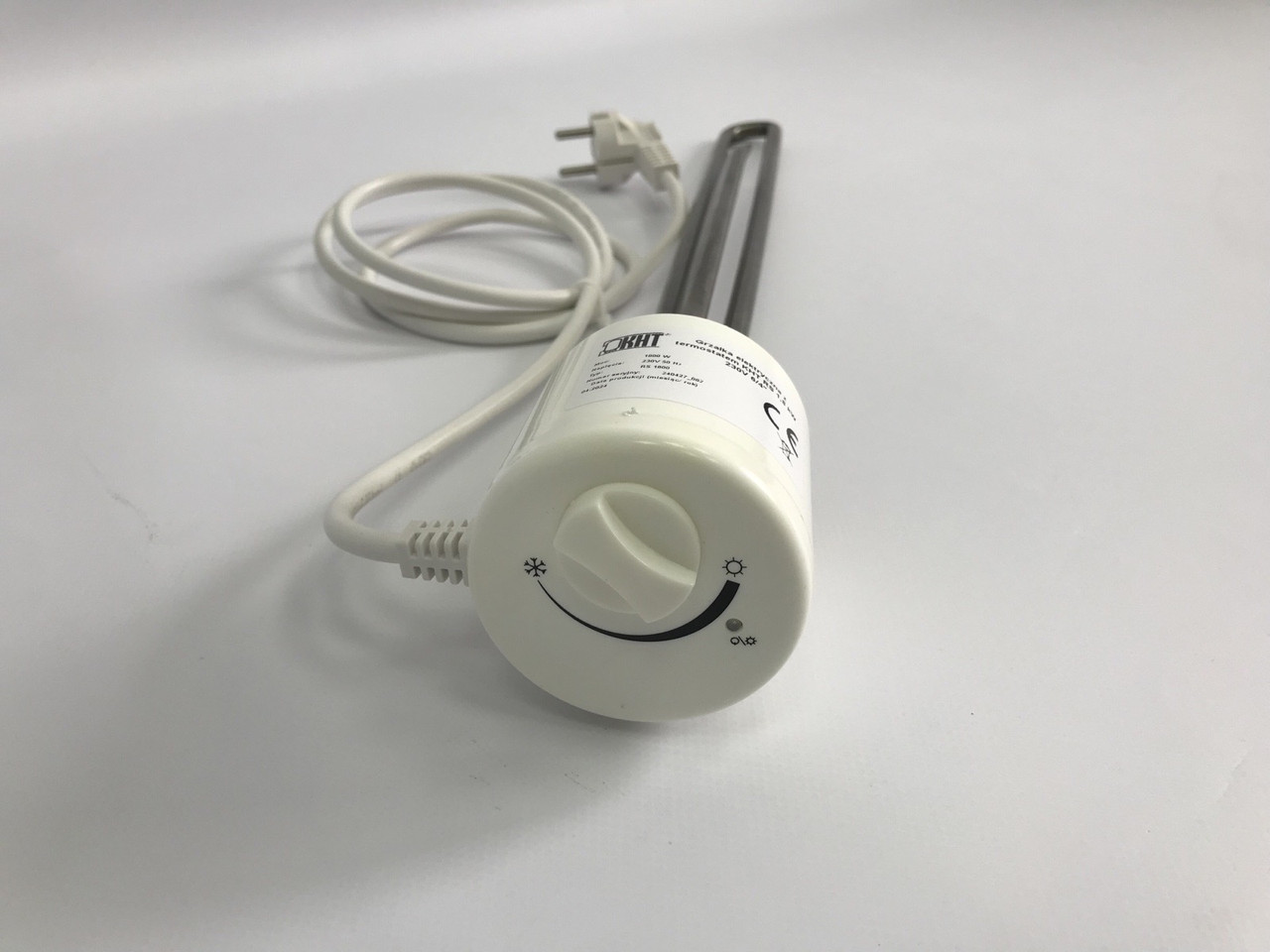 Тен з термостатом GRBT 3 кВт KHT 5/4" (1 1/4), електричний нагрівальний тен для опалення, бойлера, фото 1