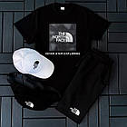 Чоловічий літній костюм The North Face Футболка + Шорти + Кепка + Барсетка чорний Комплект Зе Норт Фейс, фото 2