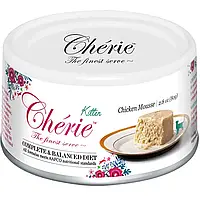 Вологий корм Cherie Kitten Complete and Balanced Chicken мус із куркою для кошенят 80 г
