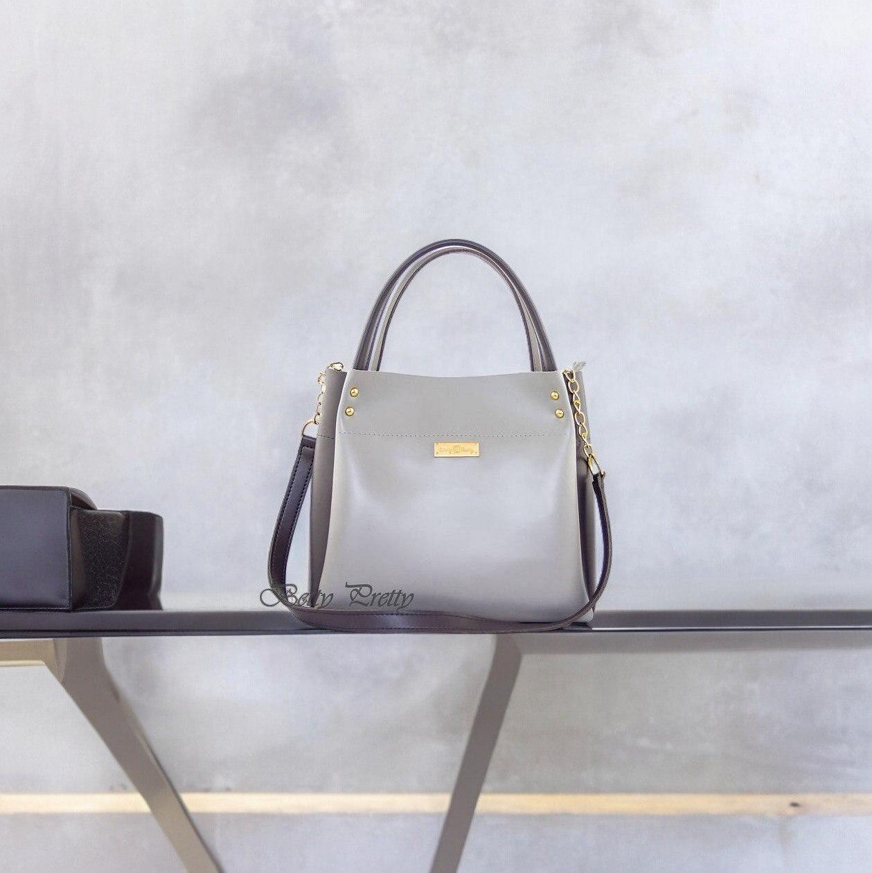 Сумка жіноча з екошкіри Betty Pretty сірий-графіт 908X294523513015383, фото 1