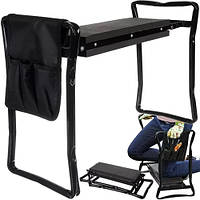 Садовий складний стілець для городу з органайзером, табурет для дачі Gardlov (23731)