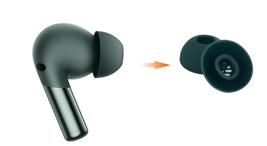 Силіконові амбушури Xiaomi Haylou GT3 GT7 W1 OnePlus Buds 3 OnePlus Nord Buds 1More EVO пара, фото 1