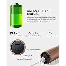 Лампа, світильник LED з датчиком руху та вбудованим акумулятором на 500 Mah, фото 5