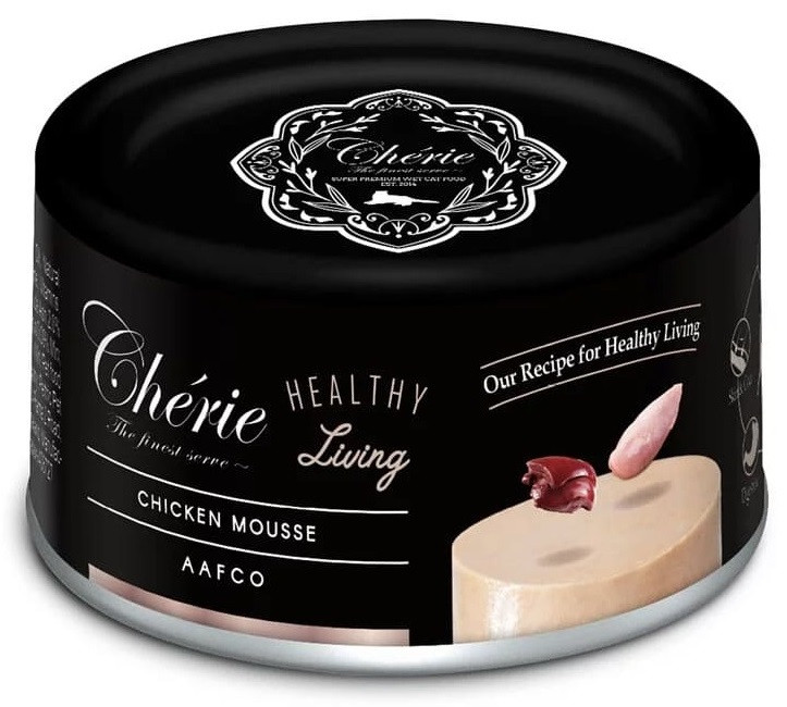 Вологий корм Cherie Healthy Living Chicken для кішок мус з куркою 80 г