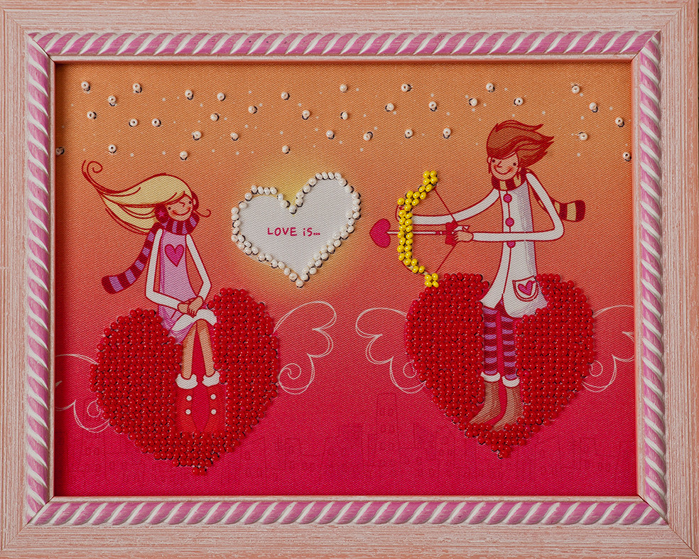 Схема для вишивки Закохані Р-007 (габардин), фото 1