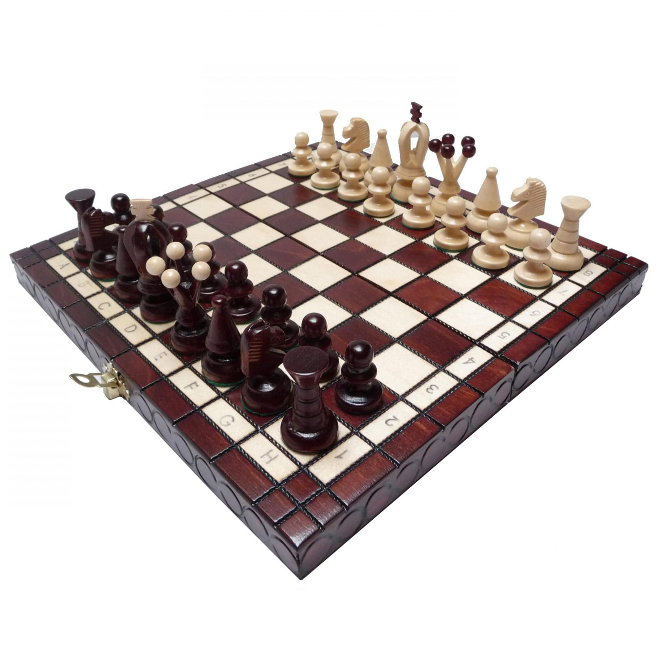 Шахи MD113 MADON Королівські малі настільна гра розмір дошки 30x30см дерево, фото 1