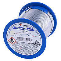 Оловяно-свинцовый припой Cynel с флюсом 1кг 1,5мм Sn60Pb40