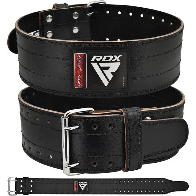 Пояс для пауерліфтингу RDX RD1 шкіряний Black XL від 104,1-121,9 см