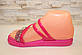 Шльопанці жіночі рожеві силіконові Б1617, фото 6