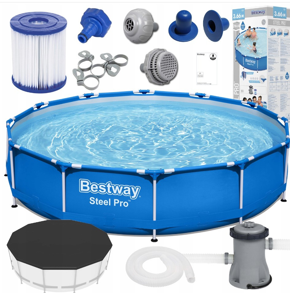 Басейн BESTWAY MAX 56681 розмір 366 см x 76 см комплектація 15 в 1, фото 1