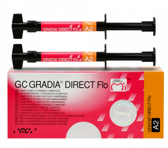GRADIA DIRECT Flo (Градия флоу), набір 2шпр x 1.3 г, GC, фото 1
